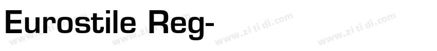 Eurostile Reg字体转换